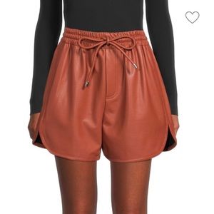 ALC Faux Leather Shorts NWT